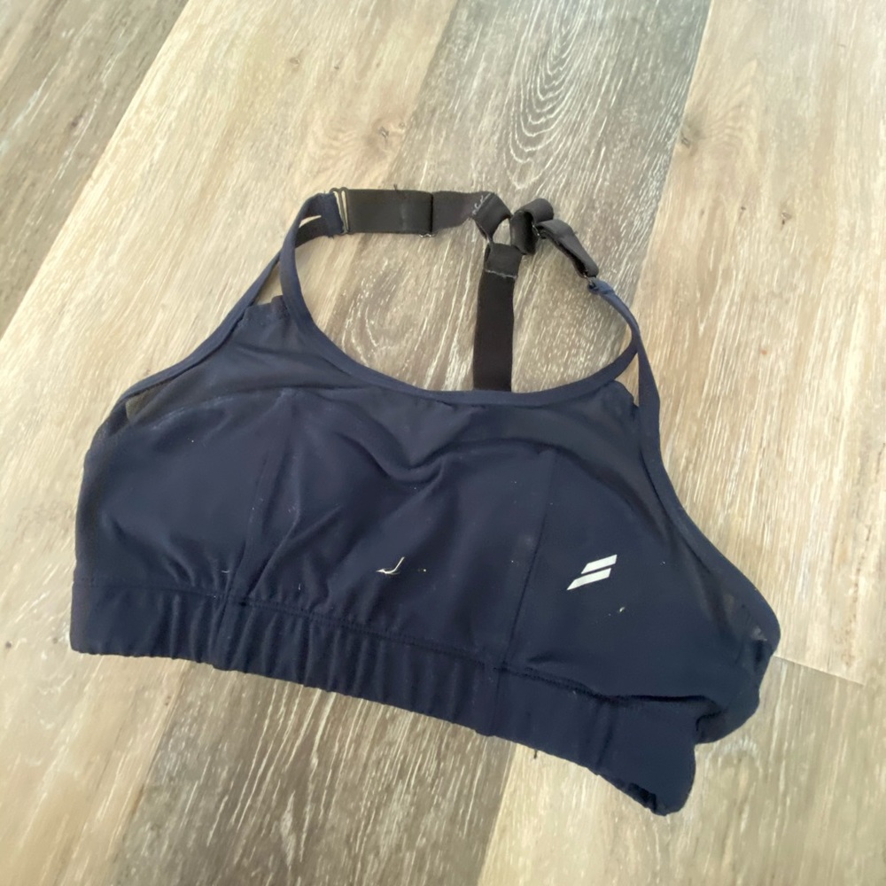 Do you even - scrunch halter navy blue